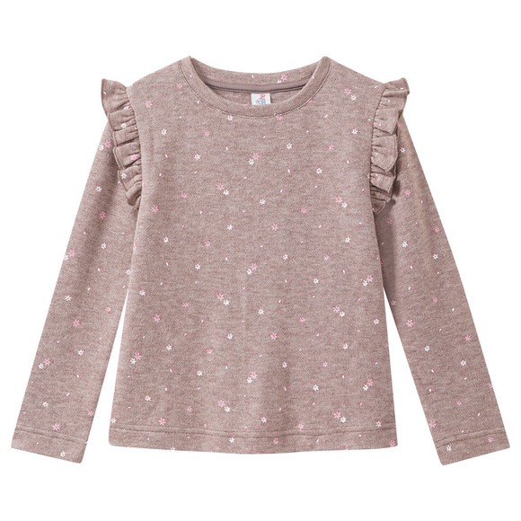 Mädchen Sweatshirt mit Rüschen