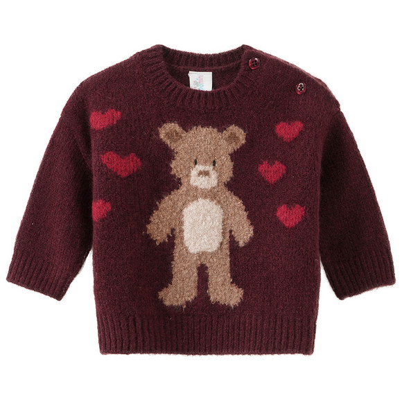 Newborn Strickpullover mit Bären-Motiv