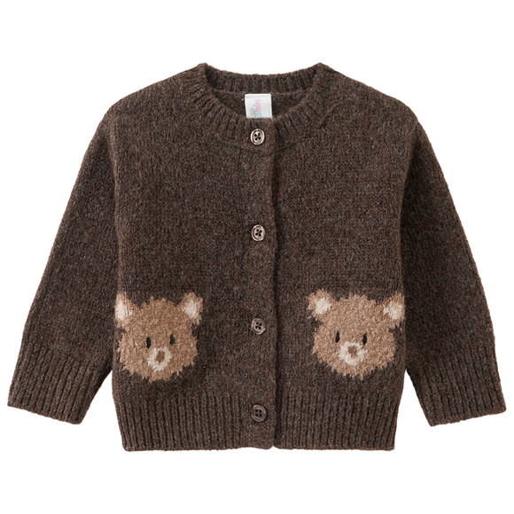 Newborn Strickjacke mit Bären-Motiv