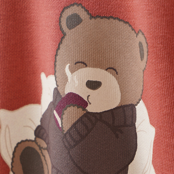 Newborn Sweatshirt mit Bären-Print