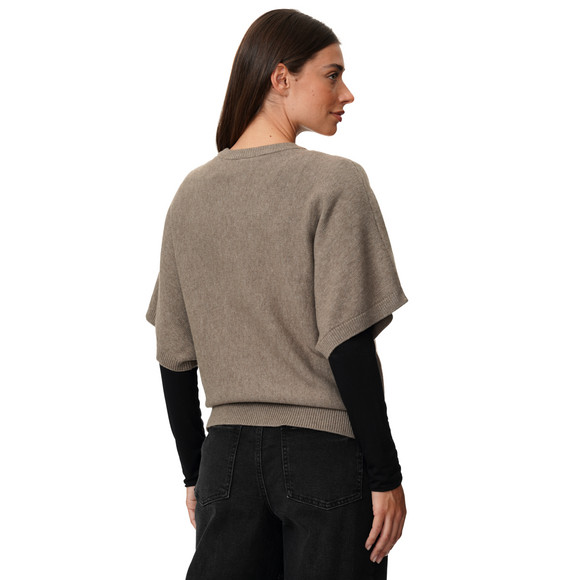 Damen Strickpullover mit Fledermausärmeln