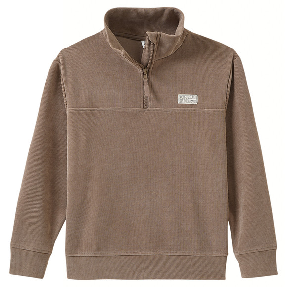 Jungen Cordshirt mit Troyerkragen