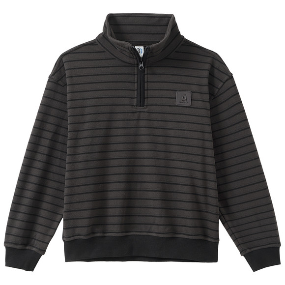 Jungen Fleecepullover mit Troyerkragen
