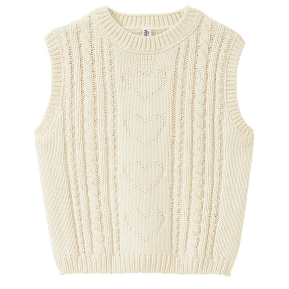 Mädchen Pullunder aus Chenille