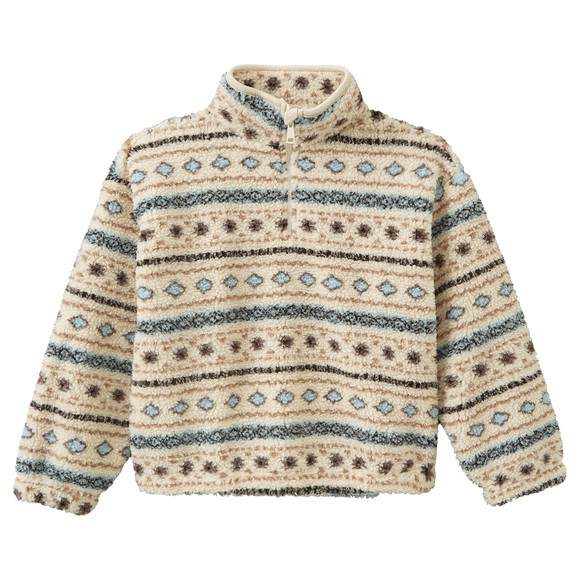 Mädchen Teddypullover mit Troyer