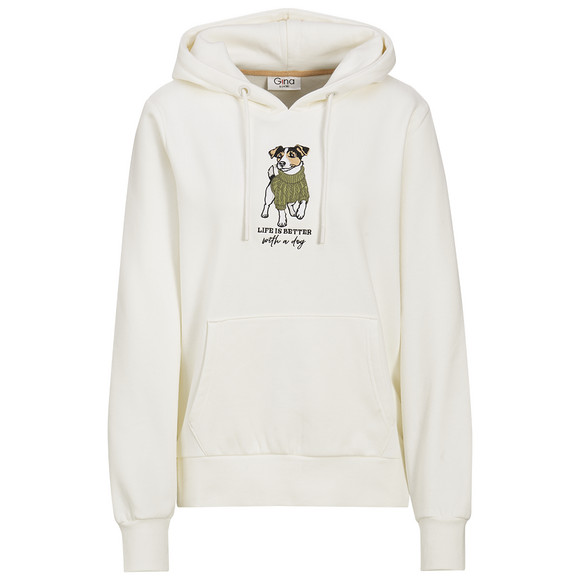 Damen Hoodie mit Applikation