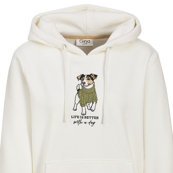 Damen Hoodie mit Applikation