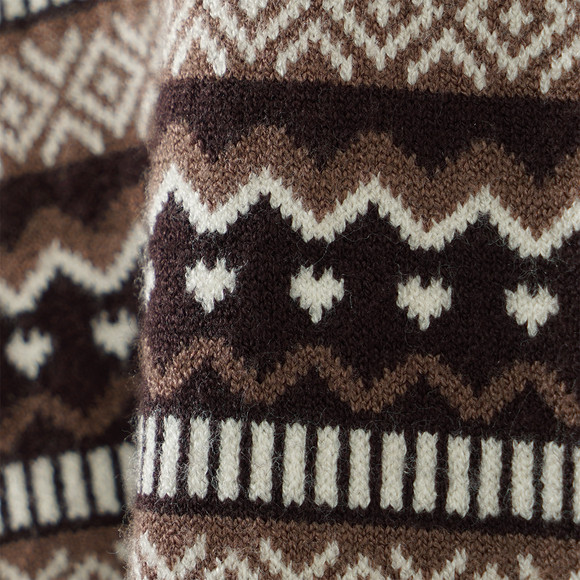 Mädchen Strickleggings mit Norwegermuster