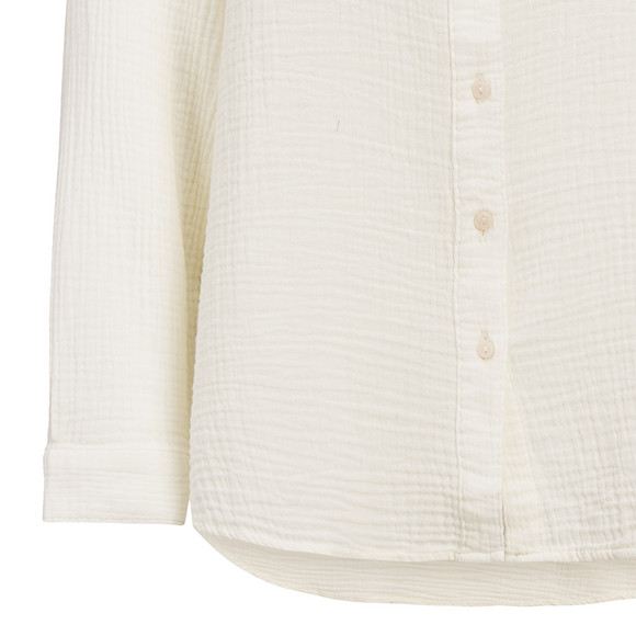 Damesblouse van mousseline in effen kleur