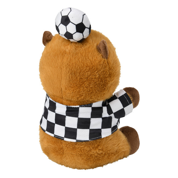 Capybara Plüschtier mit Fußball