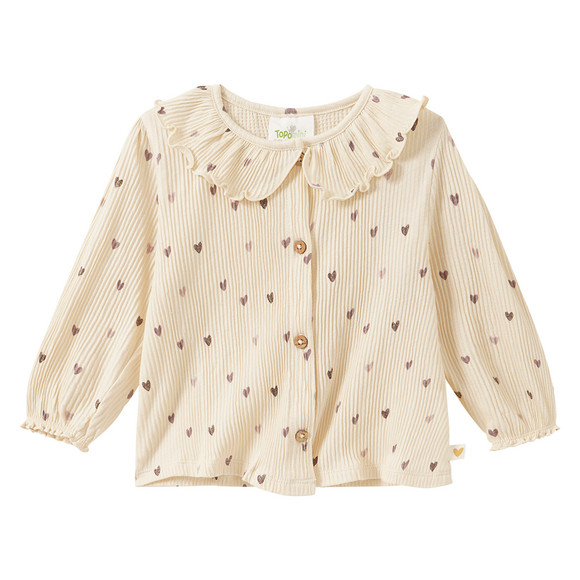Baby Bluse mit Herzchen-Print