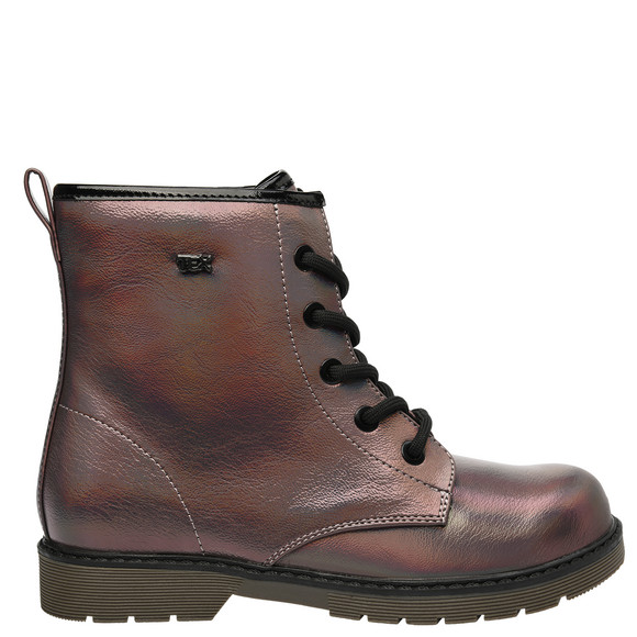 Mädchen Stiefeletten mit Metallic-Glanz