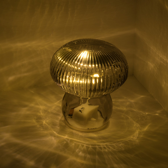 Kleine LED-Leuchte im Pilz-Design