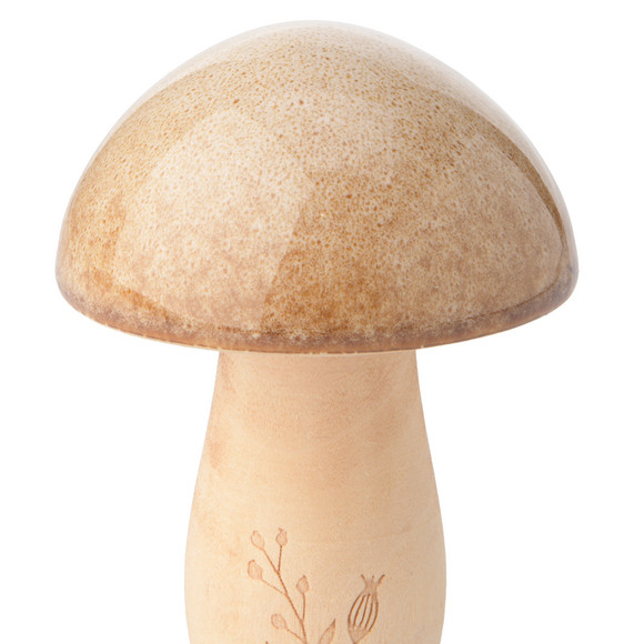 Kleiner Deko-Pilz mit glänzender Oberfläche