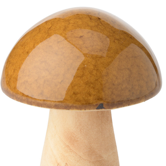 Kleiner Deko-Pilz mit glänzender Oberfläche