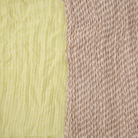 2 Damen Rundschals mit Crinkle-Struktur