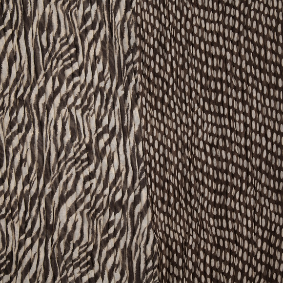 2 Damen Rundschals mit Crinkle-Struktur