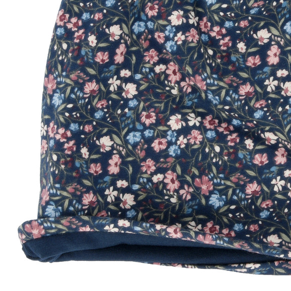 Mädchen Mütze mit Blümchen-Allover