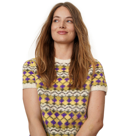 Damen Strickpullover kurzarm