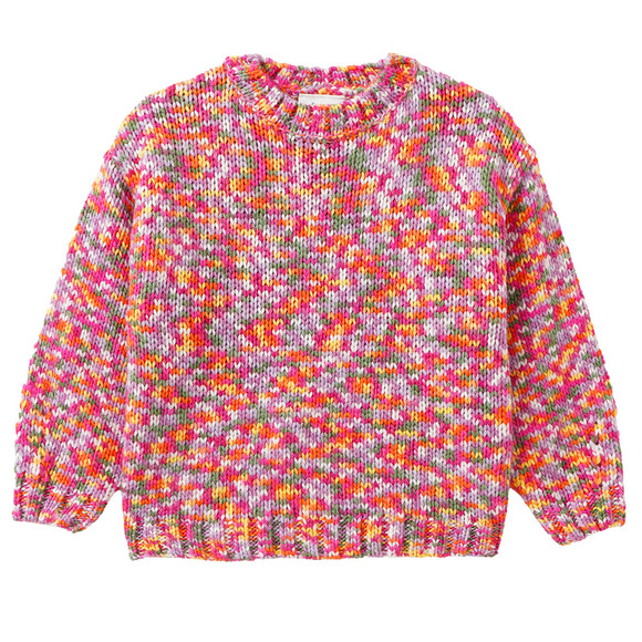 Mädchen Strickpullover in bunten Farben