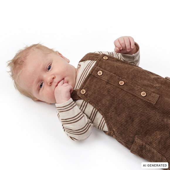 Newborn Set mit Shirt und Latzhose