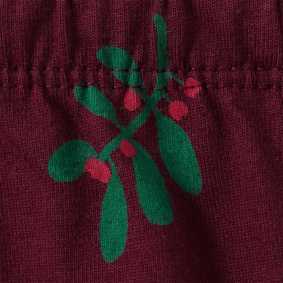 Mädchen Weihnachtsschlafanzug mit Prints