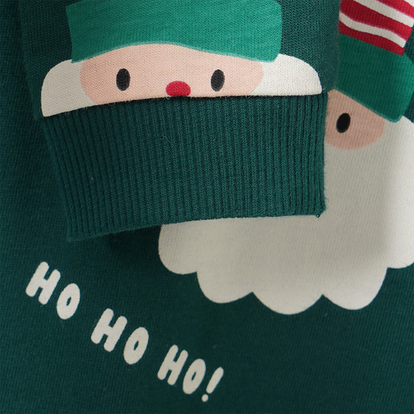 Baby Weihnachtsschlafanzug mit Allover-Print
