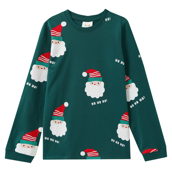 Jungen Weihnachtsschlafanzug mit Print