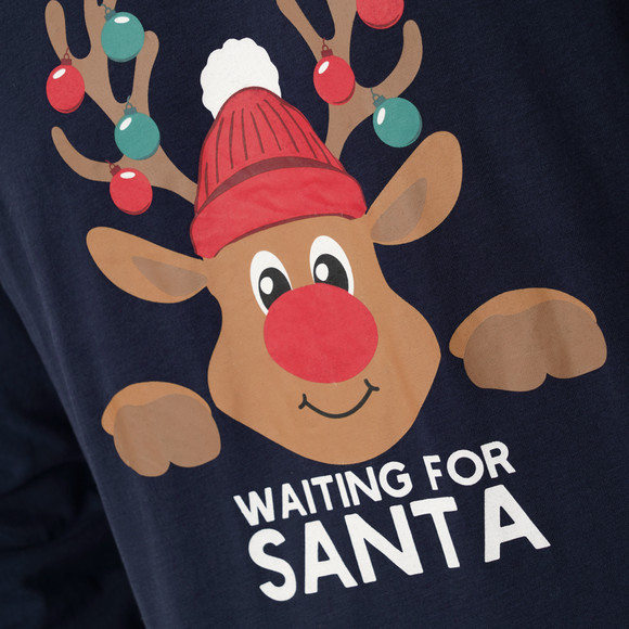 Herren Weihnachtsschlafanzug mit Print