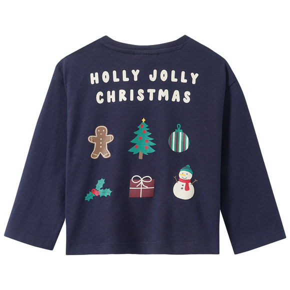 Baby Weihnachtsschlafanzug mit Print