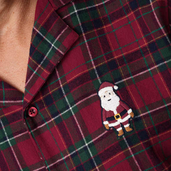 Herren Weihnachtsschlafanzug mit Stickerei