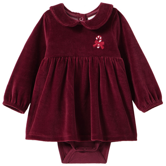 Baby Weihnachtsbody mit Stickerei