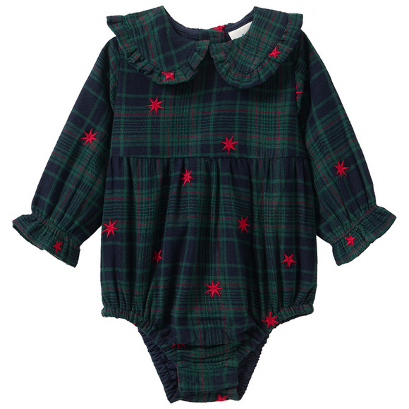 Baby Weihnachtsbody mit Stickerei