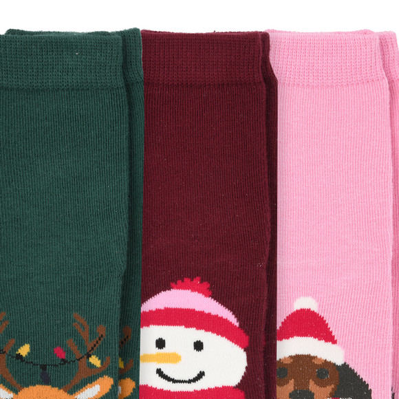 3 Paar Mädchen Weihnachtssocken im Set