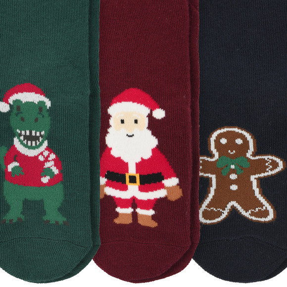 3 Paar Jungen Weihnachtssocken im Set
