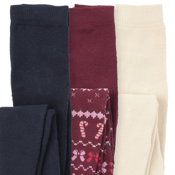 3 Mädchen Weihnachtsstrumpfhosen im Set