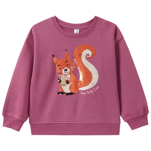 Mädchen Sweatshirt mit Wendepailletten