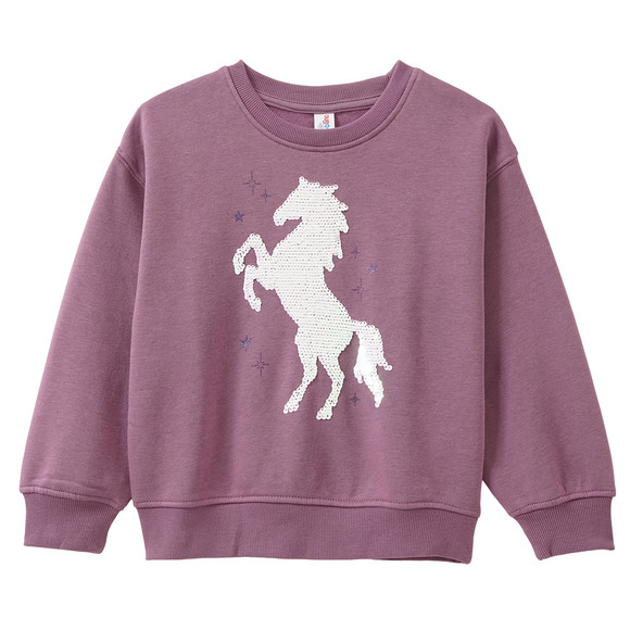 Mädchen Sweatshirt mit Wendepailletten