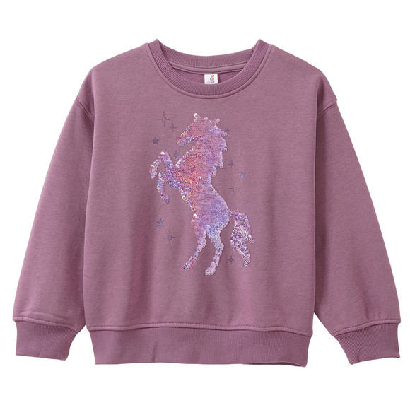 Mädchen Sweatshirt mit Wendepailletten