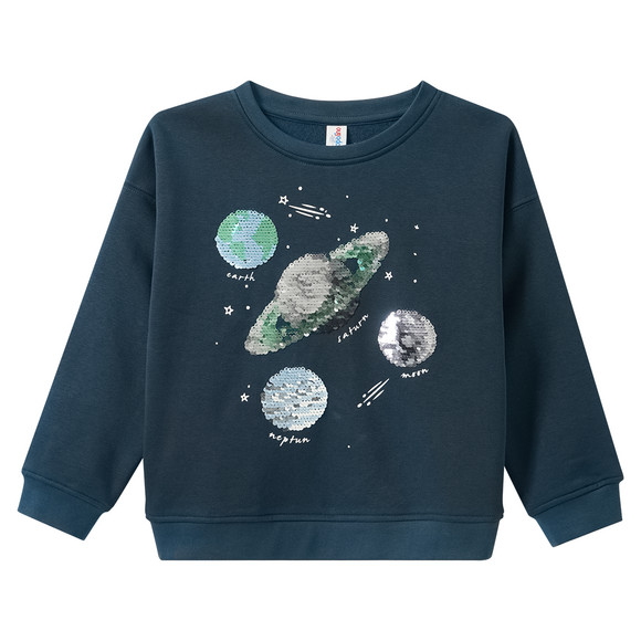 Jungen Sweatshirt mit Wendepailletten