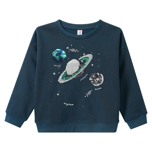 Jungen Sweatshirt mit Wendepailletten