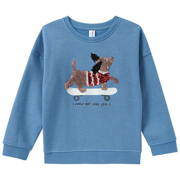 Jungen Sweatshirt mit Wendepailletten
