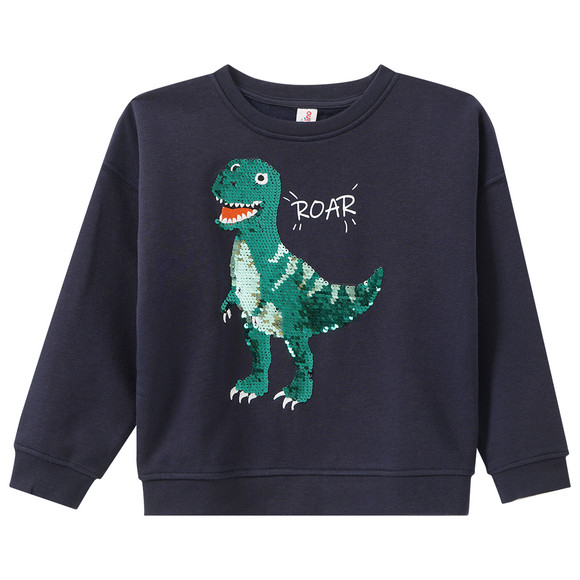 Jungen Sweatshirt mit Wendepailletten