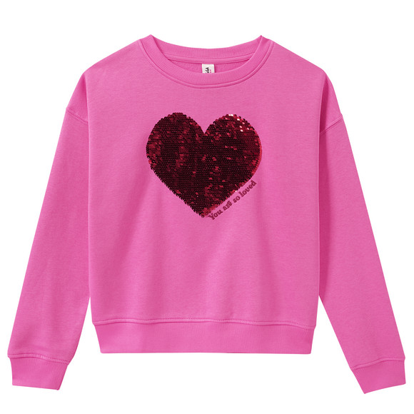 Mädchen Sweatshirt mit Wendepailletten