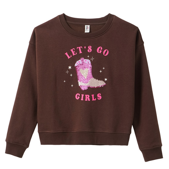 Mädchen Sweatshirt mit Wendepailletten