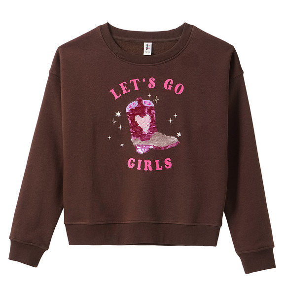 Mädchen Sweatshirt mit Wendepailletten