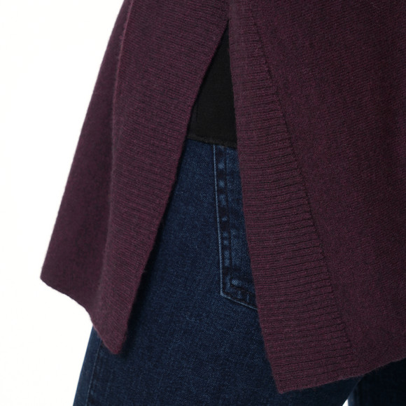 Damen Woll-Pullover mit V-Ausschnitt