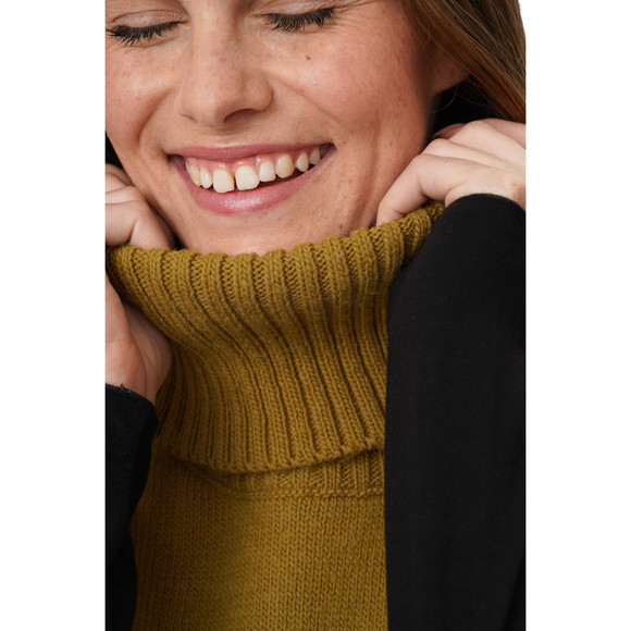 Damen Strickpullunder mit Rollkragen