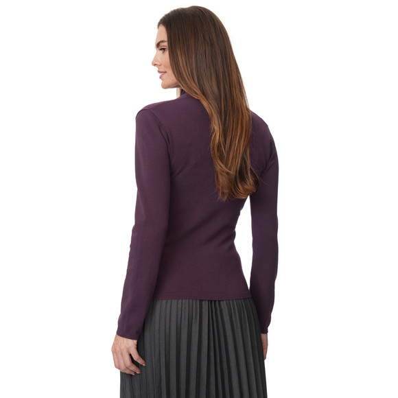 Damen Strickpullover in Wickel-Optik
