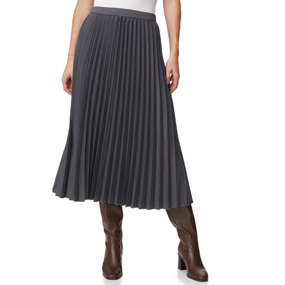 Damen Midirock mit Falten